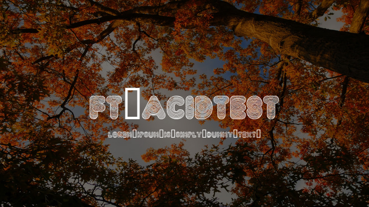 FT AcidTest Font