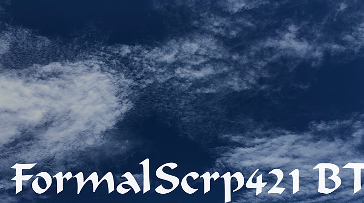 FormalScrp421 BT Font