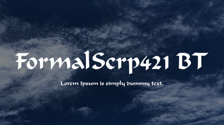 FormalScrp421 BT Font