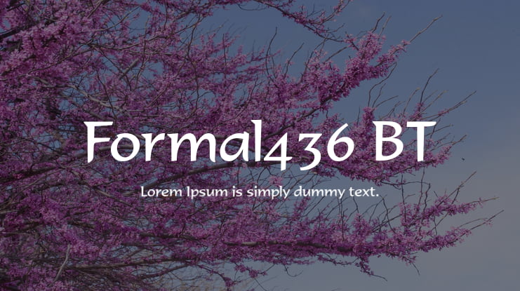 Formal436 BT Font
