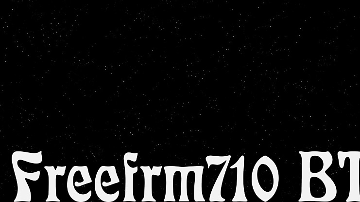 Freefrm710 BT Font