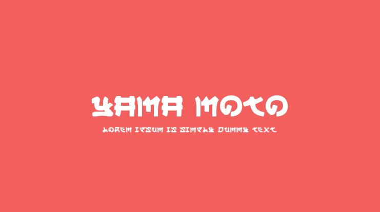Yama Moto Font Family