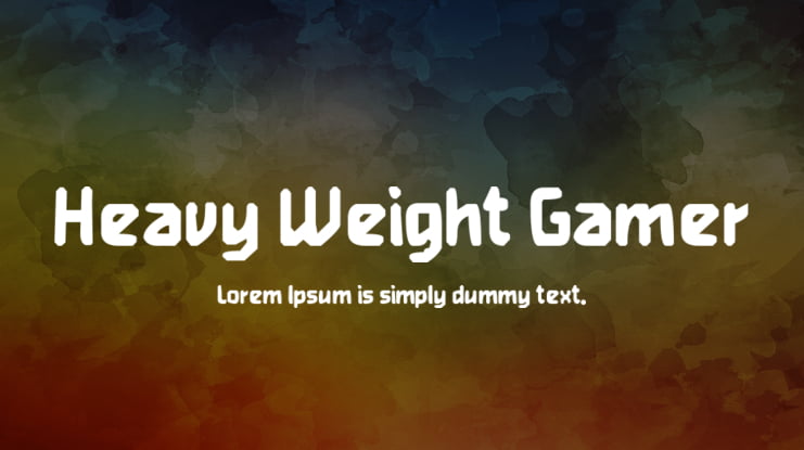 Heavy Weight Gamer Font