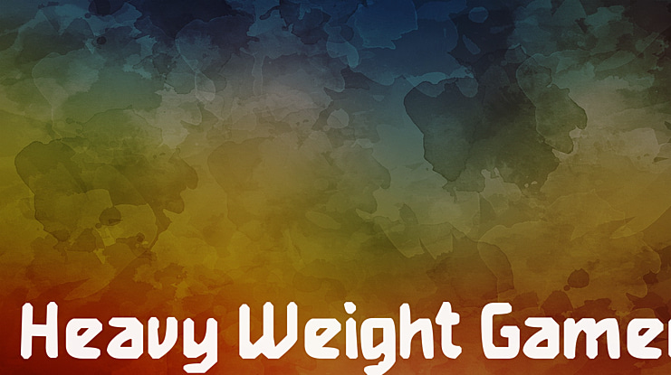 Heavy Weight Gamer Font
