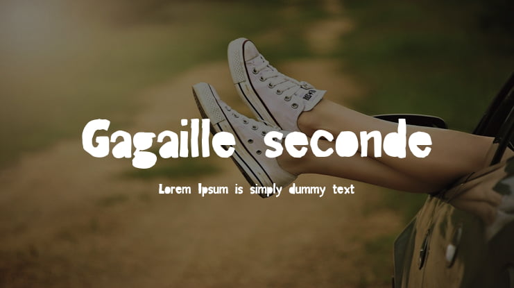 Gagaille seconde Font