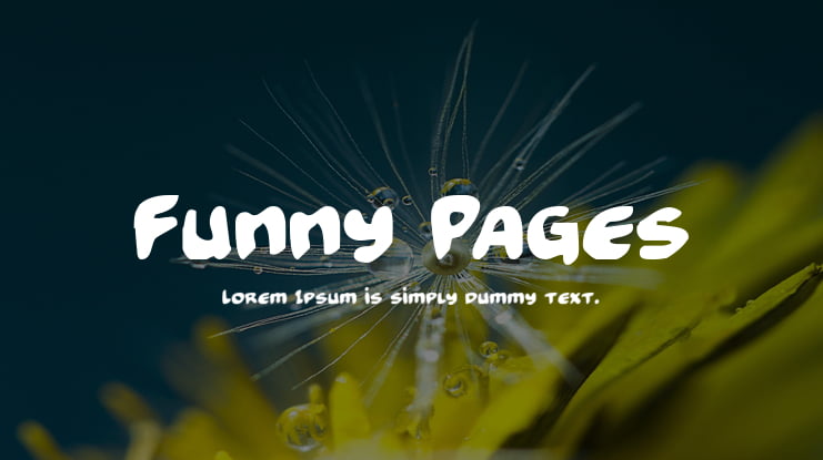 Funny Pages Font