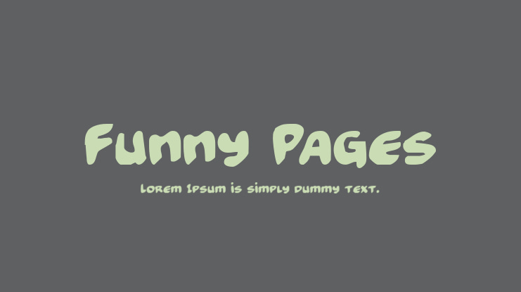 Funny Pages Font