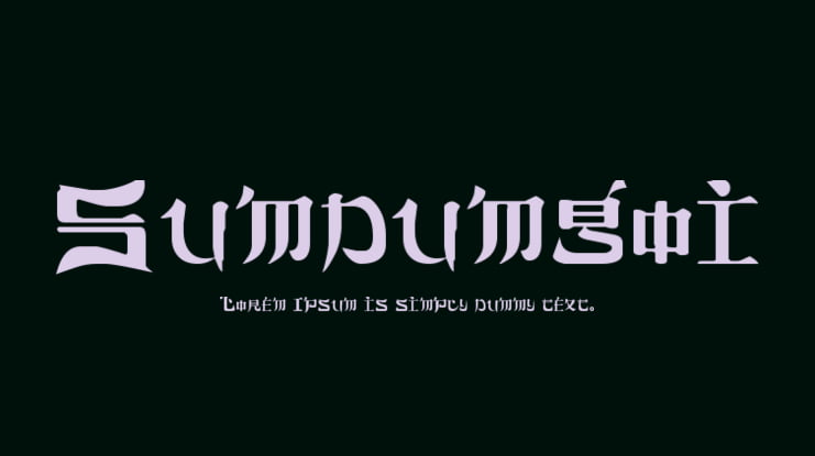 Sumdumgoi Font