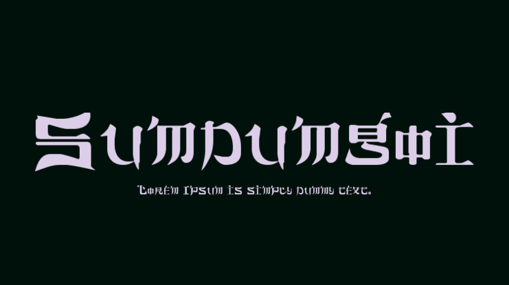 Sumdumgoi Font