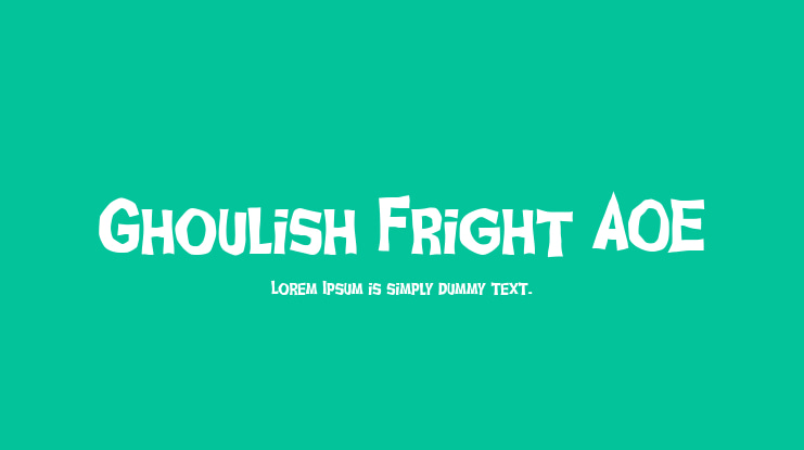 Ghoulish Fright AOE Font