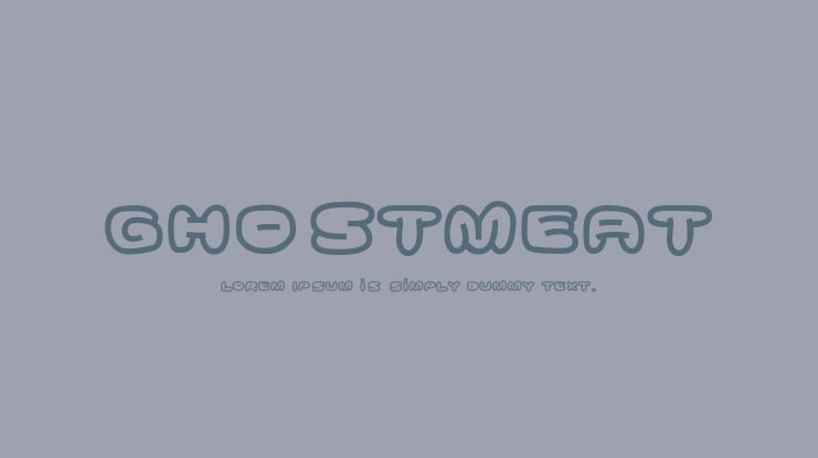Ghostmeat Font