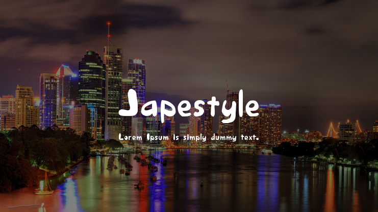 Japestyle Font