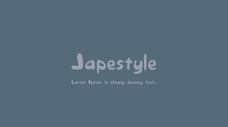 Japestyle Font
