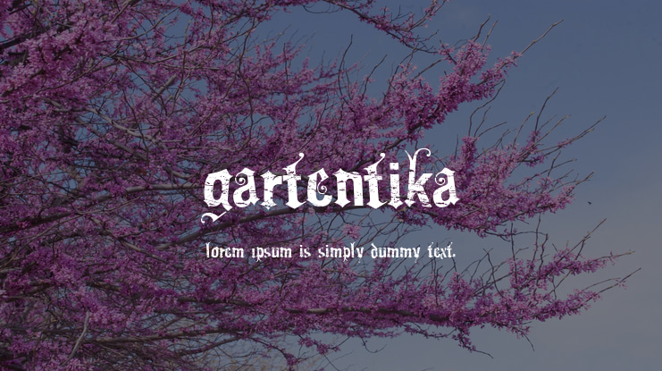 Gartentika Font