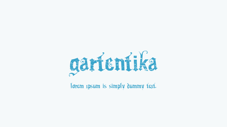 Gartentika Font