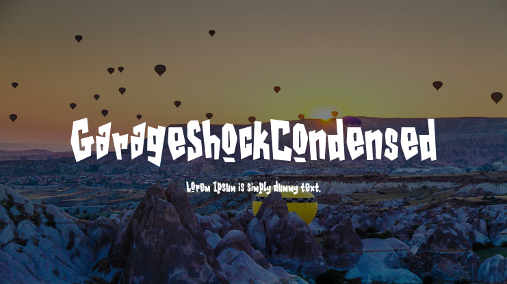 GarageShockCondensed Font