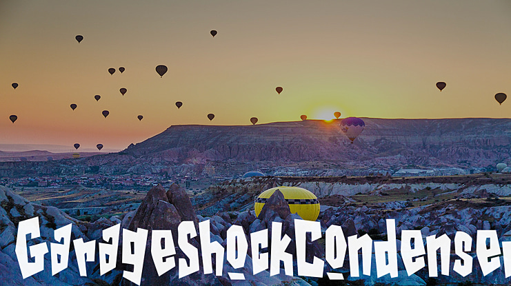 GarageShockCondensed Font