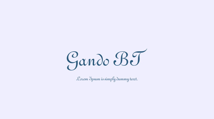 Gando BT Font
