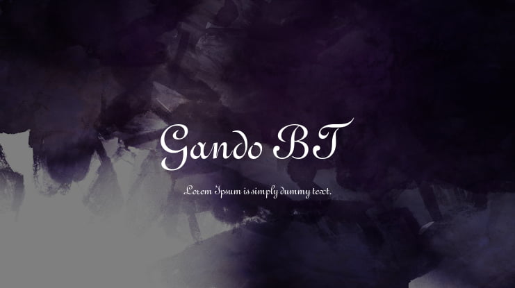 Gando BT Font