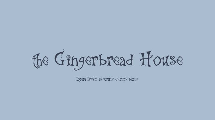 the Gingerbread House Font