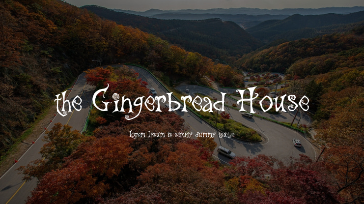 the Gingerbread House Font