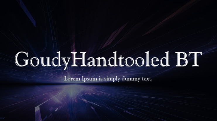 GoudyHandtooled BT Font