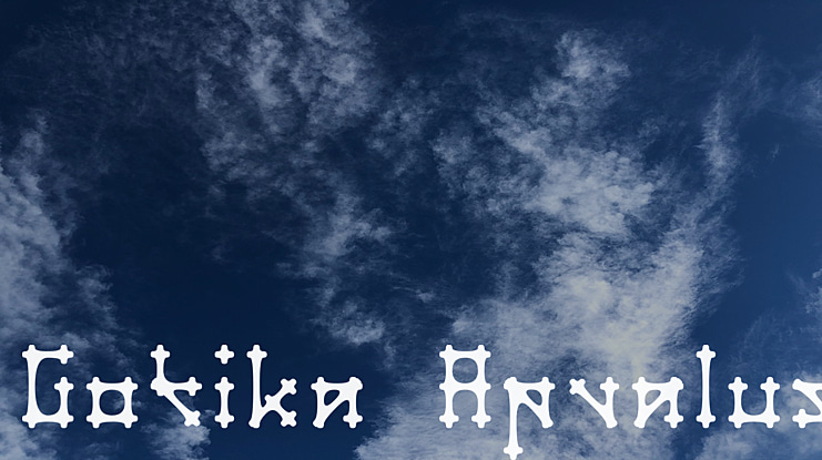 Gotika Apvalus Font