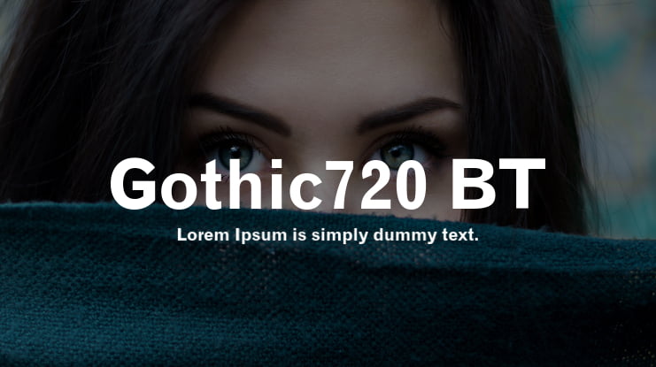 Gothic720 BT Font