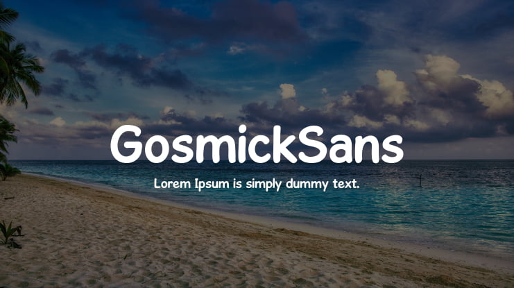 GosmickSans Font