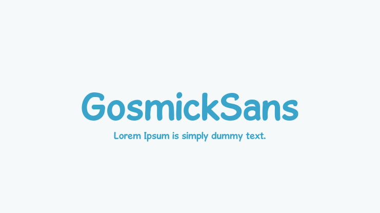GosmickSans Font