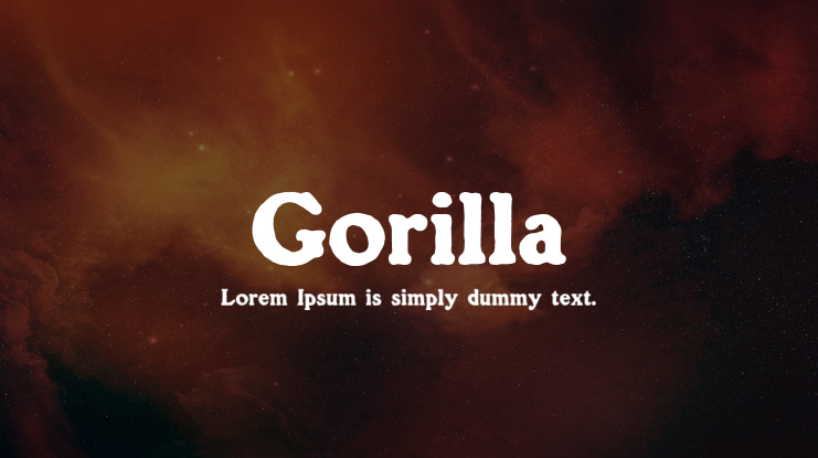 Gorilla Font