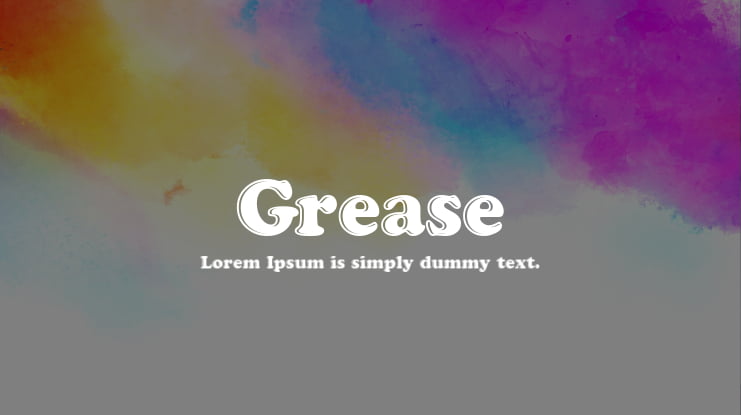 Grease Font