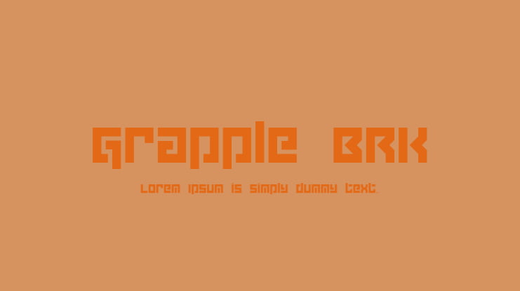 Grapple BRK Font