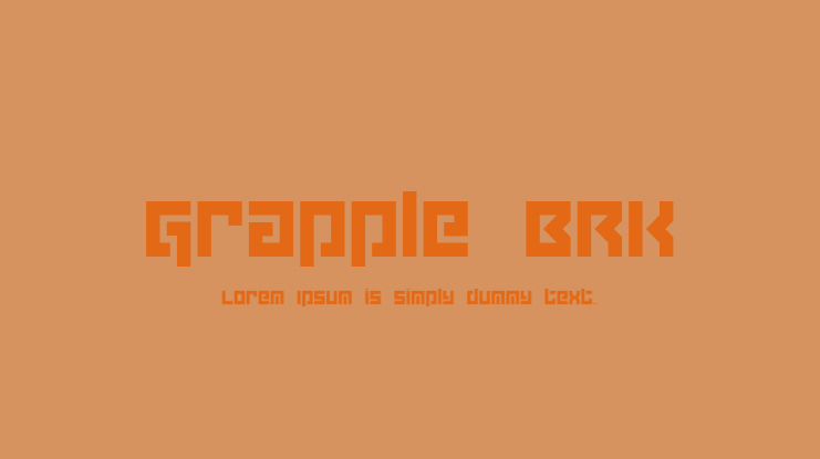 Grapple BRK Font