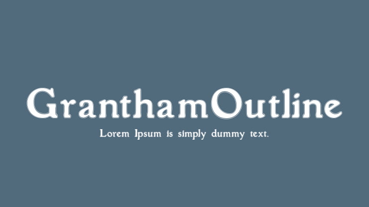 GranthamOutline Font