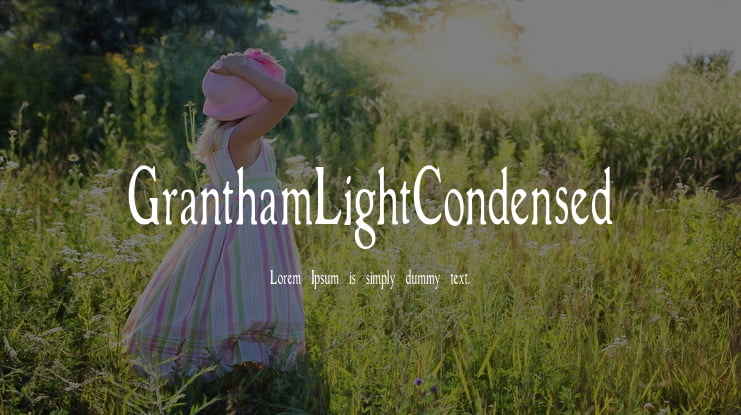 GranthamLightCondensed Font