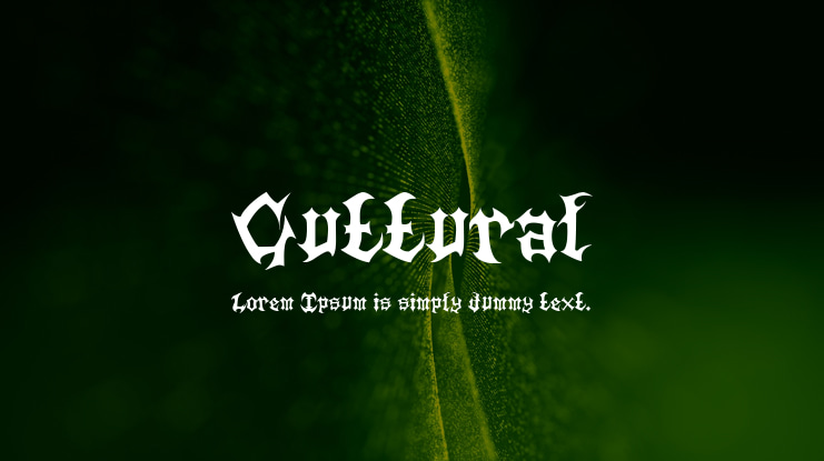 Guttural Font