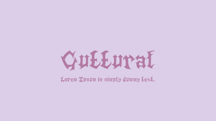 Guttural Font