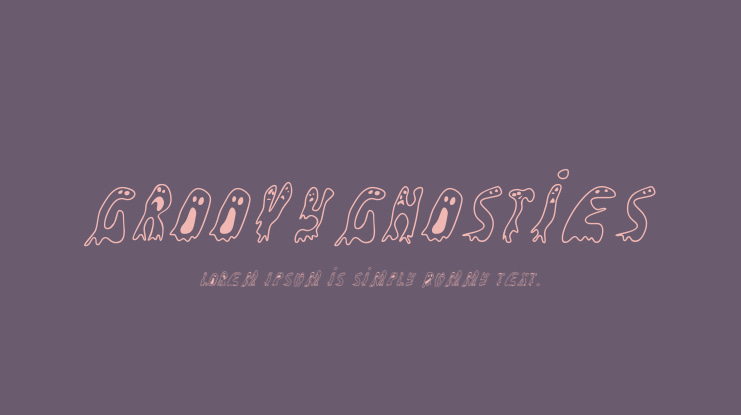 GroovyGhosties Font