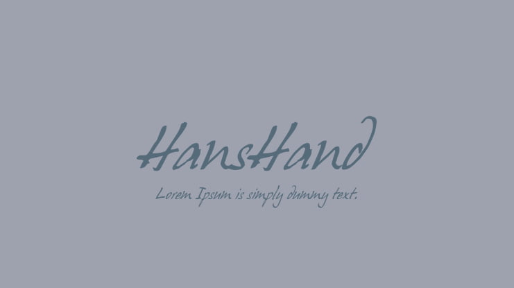 HansHand Font