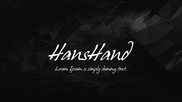 HansHand Font