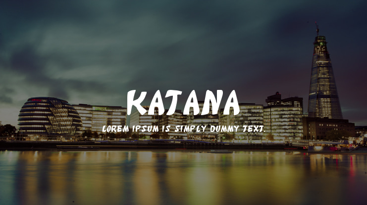 Katana Font Family