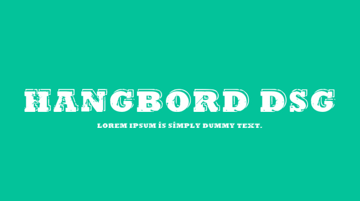 Hangbord DSG Font