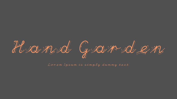 Hand Garden Font