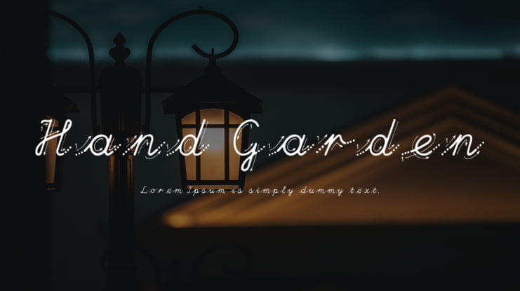 Hand Garden Font