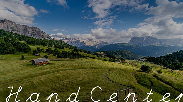 Hand Center Font