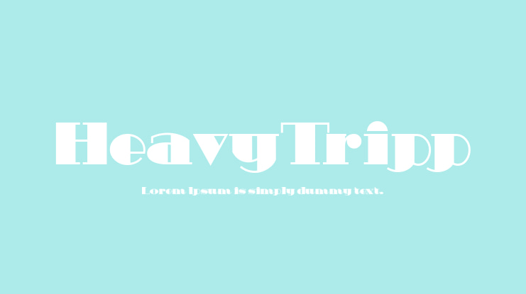 HeavyTripp Font