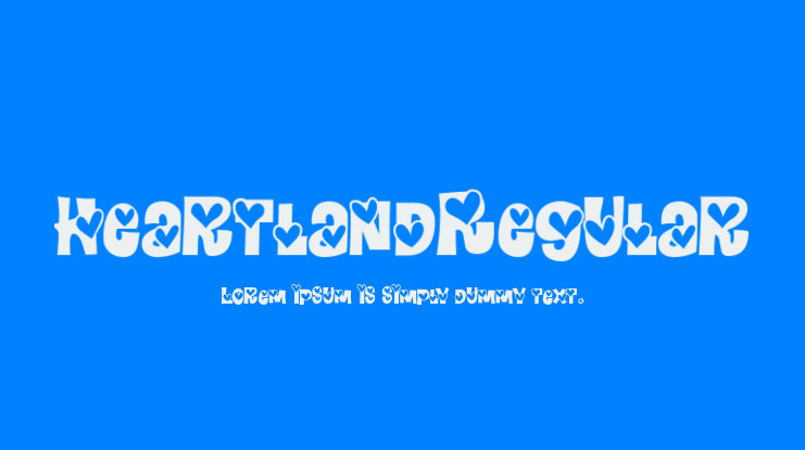 HeartlandRegular Font