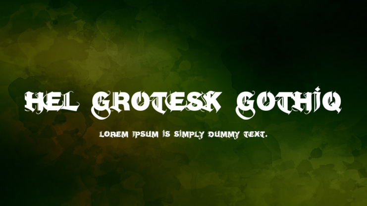 Hel Grotesk Gothiq Font