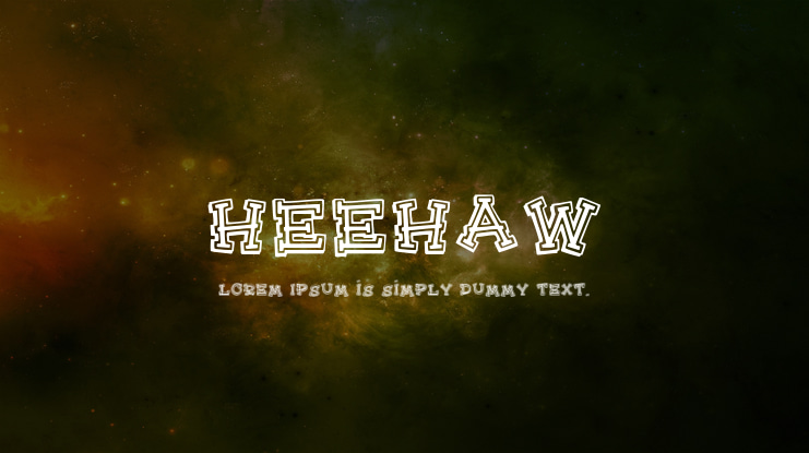 HeeHaw Font
